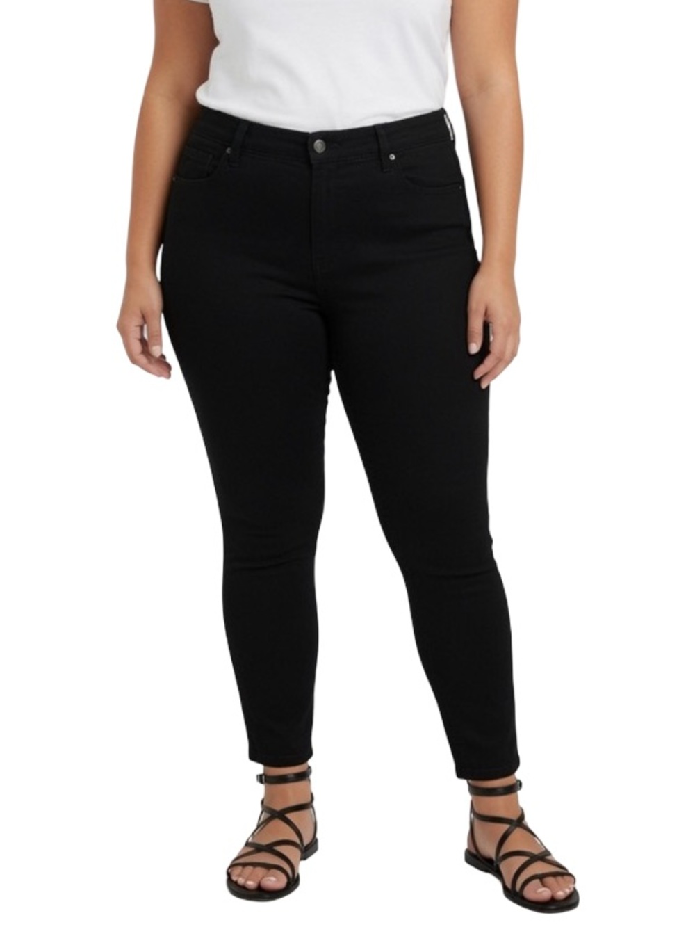 Angels Forever Young Black 360 Sculpt Skinny Stretch Jeans Black 16 NWOT